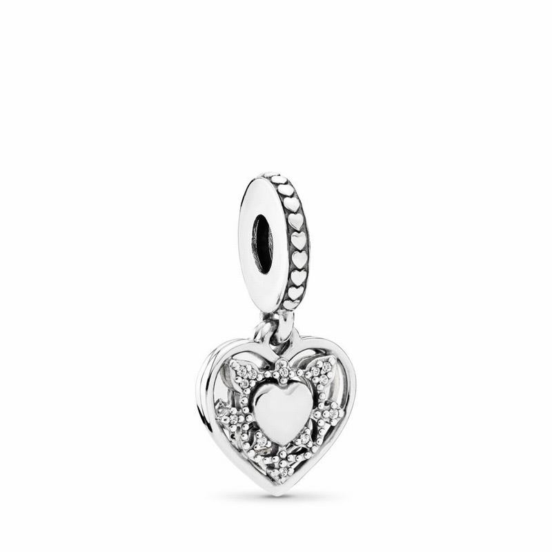 Pandora My Wife Always Dangle Charm - Sterling Silver/Cubic Zirconia - Canada | KM4937QI